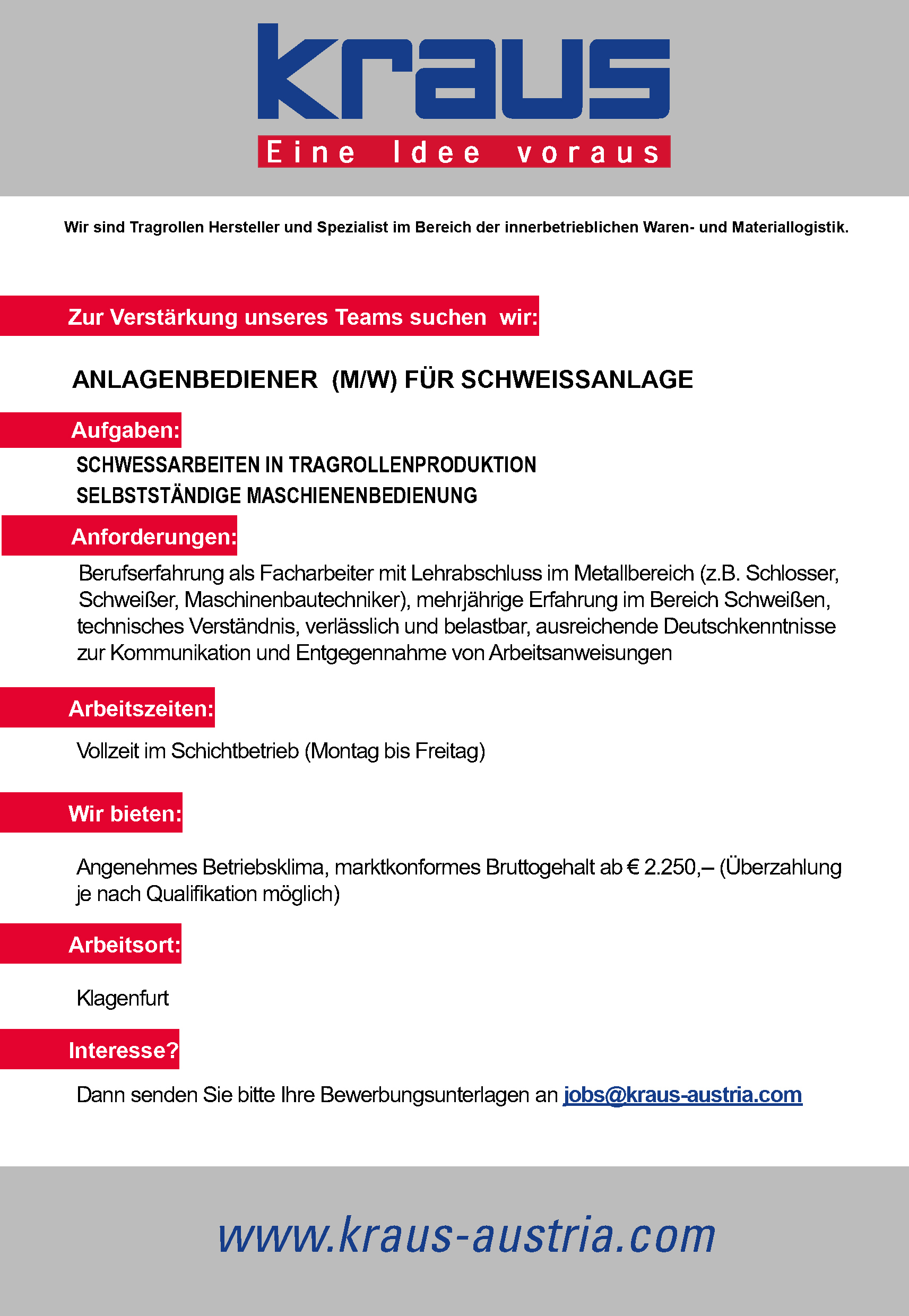 Anlagenbediener (m/w/d)