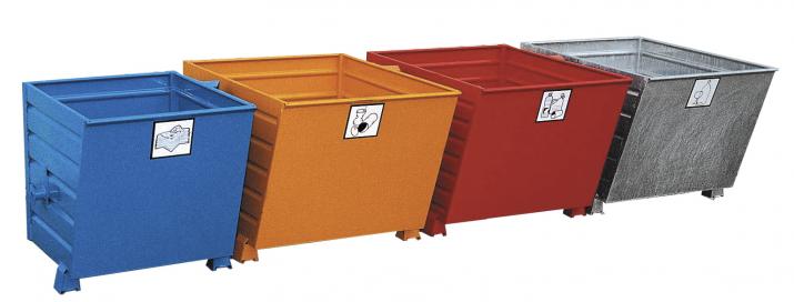 Containers without emptying mechanism