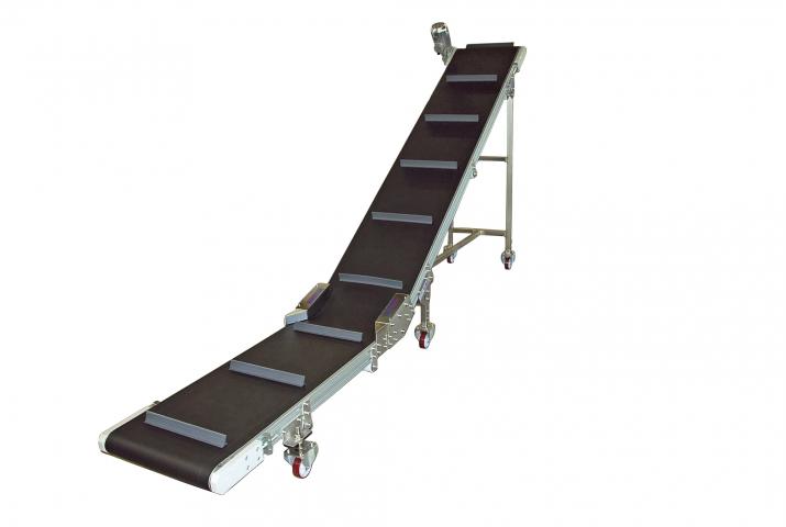 Angled belt conveyors