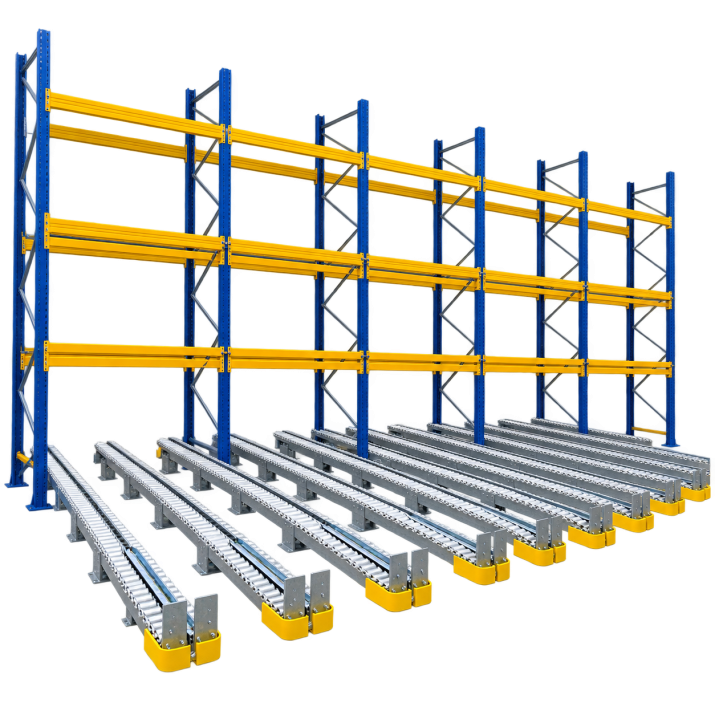 Pallet storage station - Multi-lane