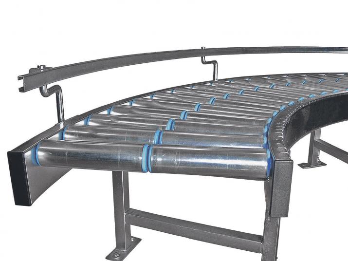 Roller conveyor curves