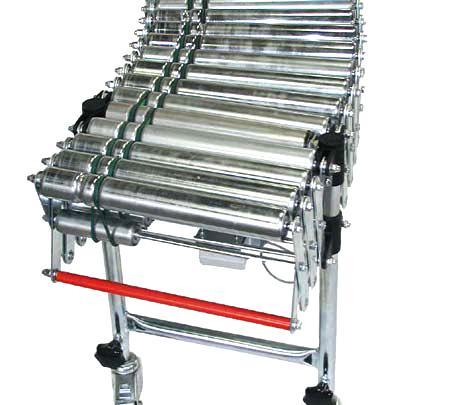 Accordion roller conveyors, power-driven