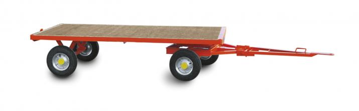 Heavy duty trailer with 2-axle-turntable steering