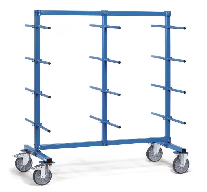 Cantilever shelf trolleys